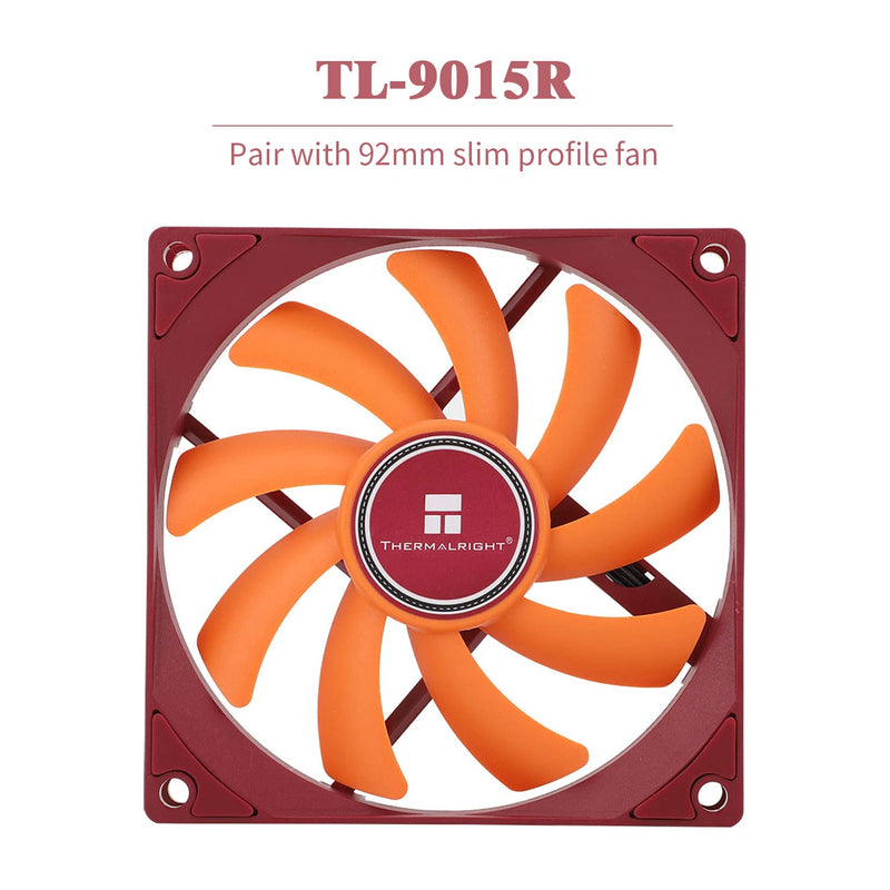 Thermalright-TR AXP90-X47 Full Low Profile CPU Cooler, with 92mm TL-9015R Slim PWM Fan ITX CPU Cooler, AGHP Technology, 47mm Height,for AMD AM4 AM5/Intel 1700/1150/1151/1200(AXP90 X47 Full)