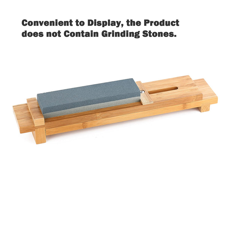 Sharpening Stone Holder Sink Bridge with Adjustable Slider Heavy Base,Easy Honing,Stainless Steel Hardware Accessories,Bamboo Material
