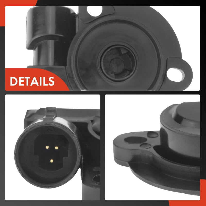 A-Premium TPS Throttle Position Sensor - Accelerator Fuel Idle Control Valve Sensor - Compatible with Chevy, Buick, Cadillac, GMC, Oldsmobile, Pontiac, Suzuki - Replace# 17111815, 17087400