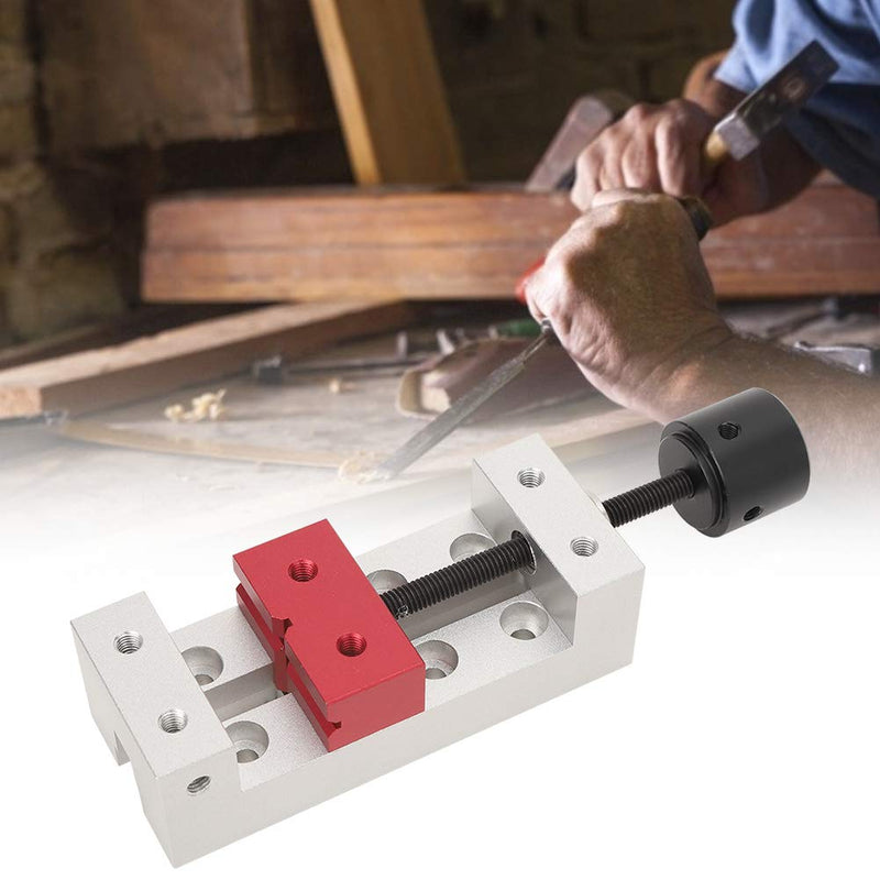 Drill Press Vise, 2inch Mini Bench Vice Clamp Flat Clamp Opening Table Bench Vise Drill Press Vice Fixing Tool for Watch Repairing, DIY Sculpture Craft Jewelry and Walnut Nuclear