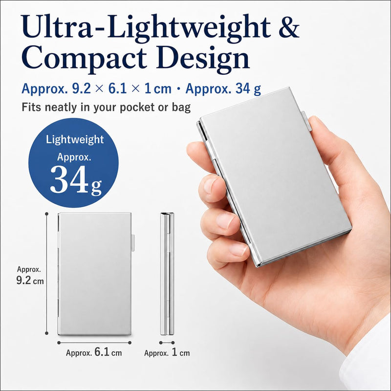 6/12 Slot TF Card Storage Organizer with Anti-Static EVA Interior, Lightweight Portable Memory Card Storage Box (12 TF Slots Silvery) 12 TF Slots Silvery
