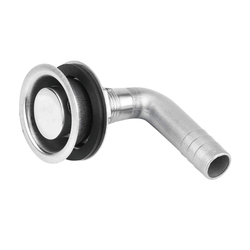 SHENGHUISS Boat GAS Fuel Tank Vent for 5/8 inch Hose, Stainless Steel 316 Marine 90 Degree Thru-Hull Fuel Gas Tank Vent with Mounting Gasket Hardware with Cap