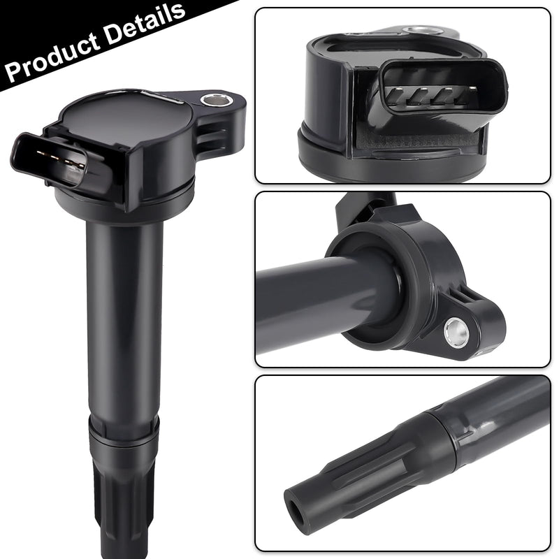 1pcs Ignition Coil Compatible with Toyota Sienna Avalon Camry Highlander Rav4 Venza Lexus RX350 IS350 ES350 2007 2008 2009 2010 2011 2012 2013 2014 2015 Coil Pack 3.5L 4.0L V6 Replace# UF487 C1601 UF487 Ignition Coil 1PCS