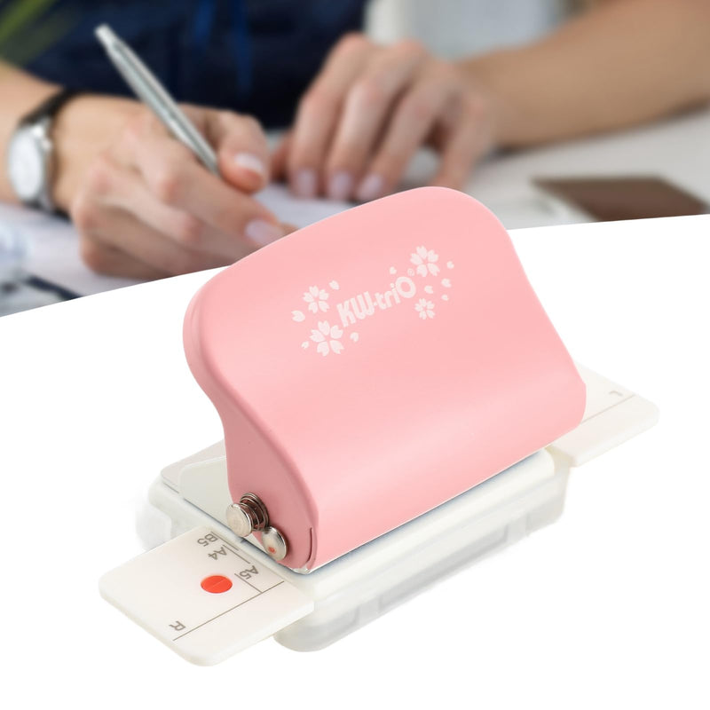 99H9 Hole Puncher, Pink Small Multi Hole Punch, 26Hole 30Hole 20Hole Paper A4 B5 A5 Looseleaf Manual Punching Machine