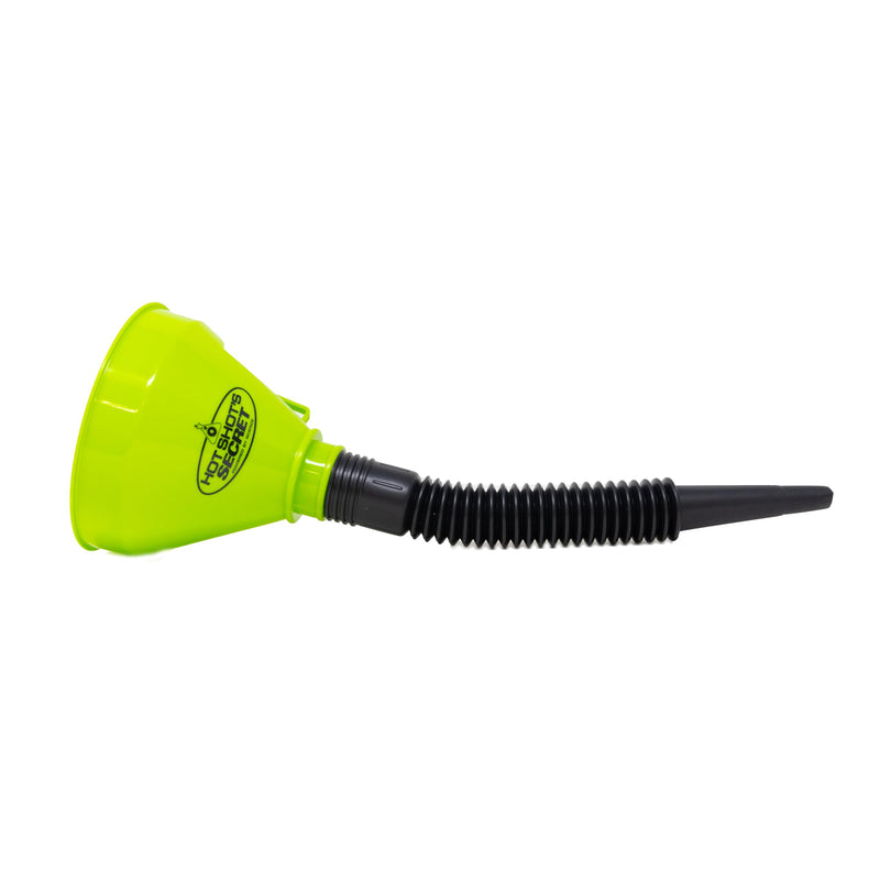 Hot Shot’s Secret 4 Piece Funnel Set for Automotive Use in Various Sizes, Premium Flexible Oil Funnels are Durable & Reusable & for Cars, Trucks, Boats & Motorcycles