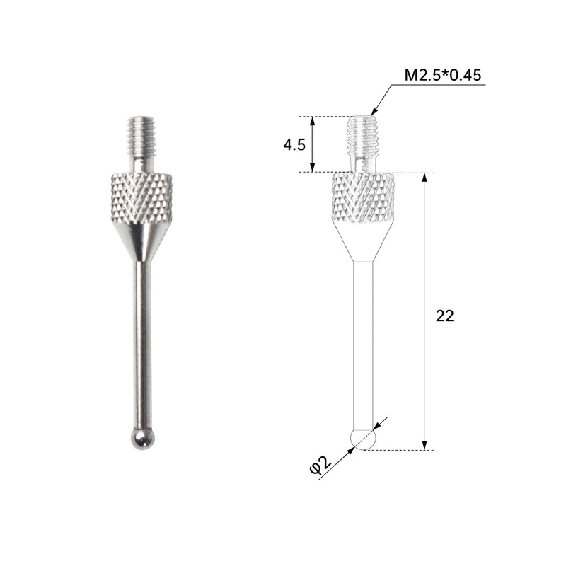 CNCTOPBAOS 3D Touch Probe Edge Finder to Find Desktop Center,V5 NPN NO 3D Edge Finder with Tip,Waterproof Anti-roll CNC Router Probe 6mm Handle Compatible with Mach3 GRBL CNC Milling Machine Style B