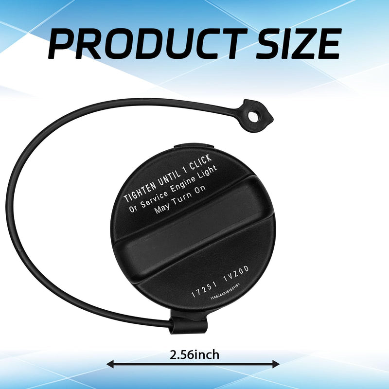 Gas Cap Replacement for Nissan Fuel Tank Cap Compatible with Nissan 2013-2018 Altima, 2012-2019 Frontier, 2015-2020 Murano, 2013-2019 Pathfinder, 2012-2019 Versa Infiniti, 17251-3JA0A Black