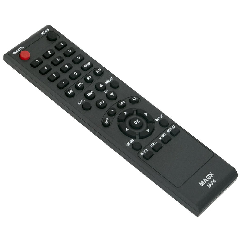 NA386 NA386UD RTNA386UD Replacement Remote Control Supports for Magnavox TV Converter Box DTV Digital to Analog Converter Set Top Box TB110MW9 TB100MW9 TV110MW9 TB100HW9 TB110MW9A