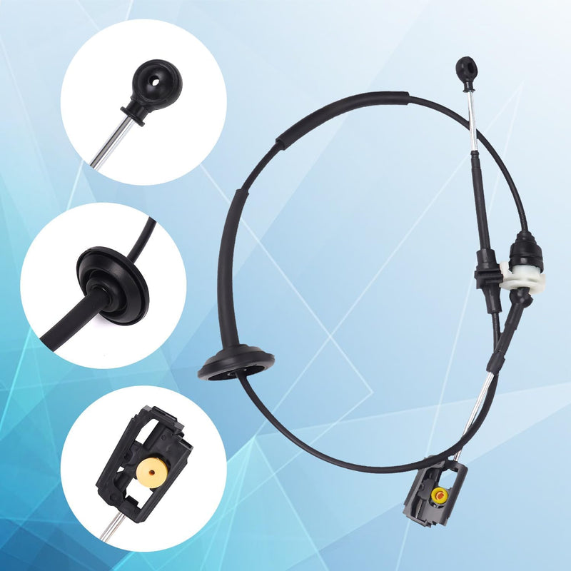 WayJun Automatic Transmission Shifter Cable Compatible with 2005-2008 Ford F-150, 2006-2008 Lincoln Mark LT 4R70W/E 4R75W/E With Console Shift V8 Engine
