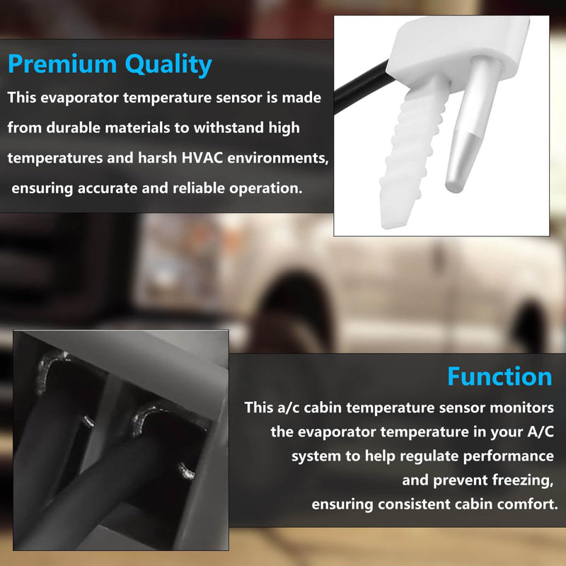  [AUSTRALIA] - A/C Evaporator Temperature Sensor for Ford F-250 F-350 Super Duty 6.2L 6.7L 2011-2016,Replace BC3Z-19C734-A BC3Z19C734A 926-546