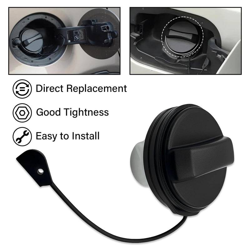 Gas Cap, Fuel Cap Fit for Range Rover Evoque 2014-2021 Range Rover Sport 2015-2021 Velar 2018-2021 Discovery Sport 2017-2021 Land Rover Defender, Replace Part LR178173 LR138720 Fuel Tank Filler