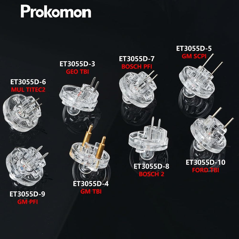 Prokomon 11 Pieces Noid Light Test Kit; Fuel Injector Noid Light Tester Kit with 8 Noids for Most Cars