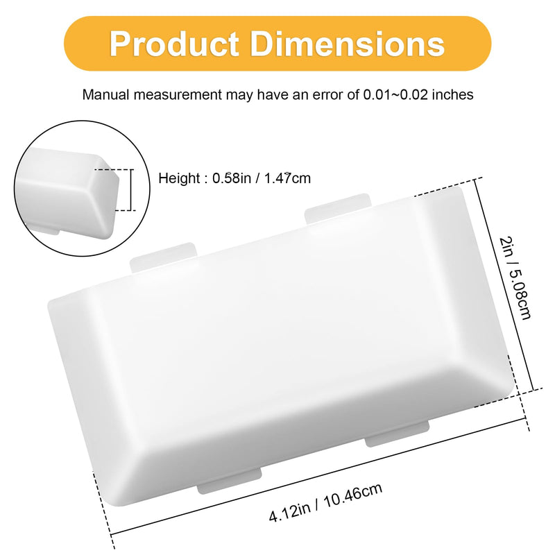 SR33101 RV Porch Light Lens Cover Replacement for Bargman Door Handle Lights, RV Exterior Light Cover for Lance/Fleetwood/Dolphin Camper Parts (4.1 x 2 Inches)