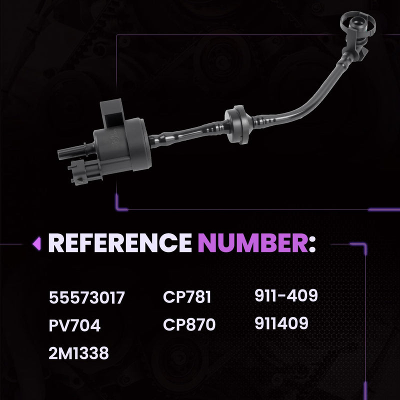 55573017 Vapor Canister Purge Valve Compatible with Cruze 1.4L L4 2012-2015, Sonic 1.4L L4 2012-2020, Trax 1.4L L4 2013-2021, Encore 1.4L L4 2013-2021, Vent Purge Control Valve Replaces# 911-409,PV704 55573017