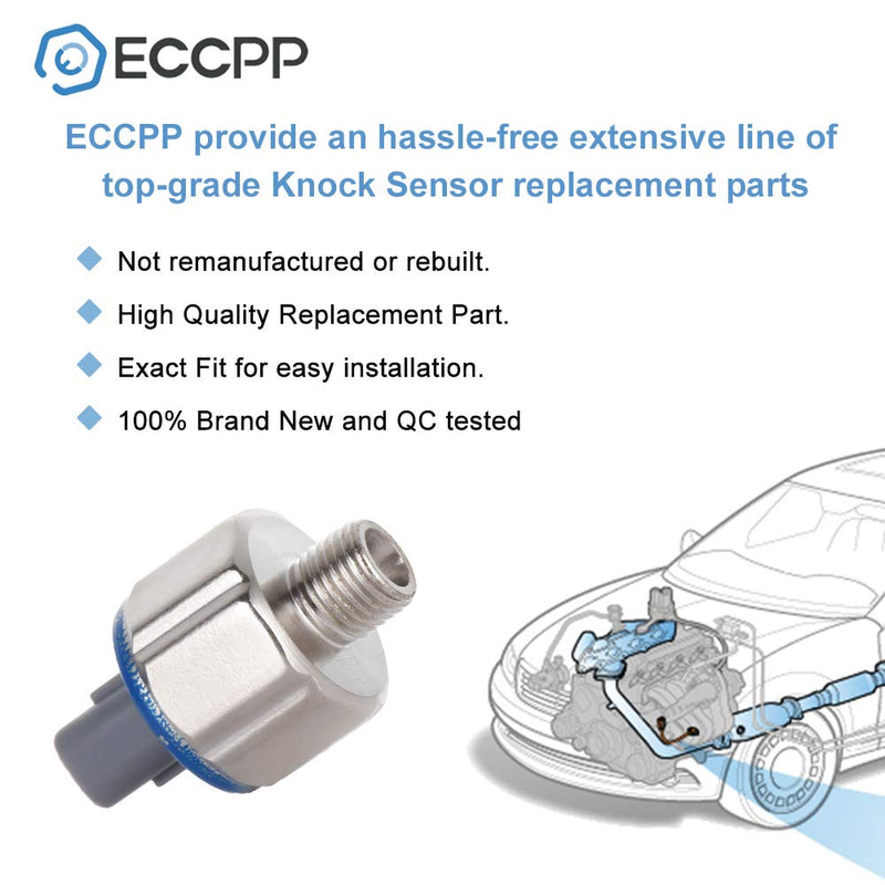 ECCPP Knock Detonation Sensor compatible with 1990-1997 for Lexus LS400 4.0L,1992-1997 for Lexus SC400 4.0L,1992-1995 for Toyota 4Runner 2.4L,1992-1995 for Toyota 4Runner 3.0L 89615-50010