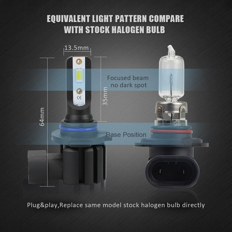 D-Lumina H10 Switchback LED Fog Light Bulbs, 8000 Lumens 40W 300% Brightness Dual Color 6000K Xenon White/3000K Golden Yellow, 9145 9140 9045 9040 LED Fog Light DRL Bulb Upgrade Replacement, Pack of 2 Golden Yellow ＆ White