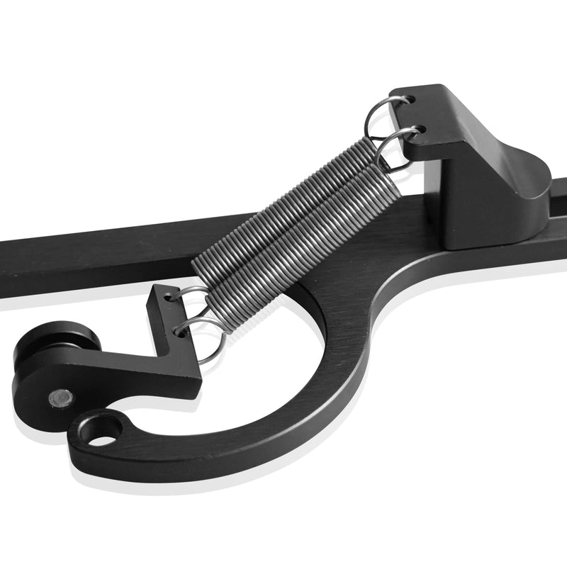 4150 4160 Series Throttle Body Cable Bracket Billet Aluminum Anodized Throttle Cable Bracket Adjustable (Black) black