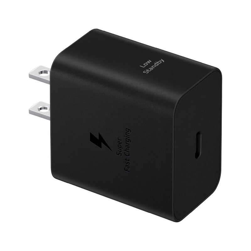 SAMSUNG 45W Wall Charger Power Adapter with Cable Included, Super Fast Charging for Galaxy Phones, Tablets and USB Type C Devices, Low Standby Power Consumption, EP-T4511XBEGUS, Black