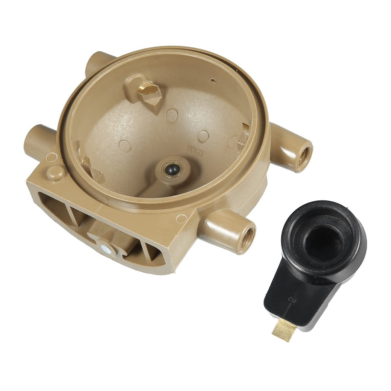 X AUTOHAUX Terminal Ignition Distributor Cap with Rotor for Ford 4 Cylinder for Tractors 2N 8N 9N with Front Mount Distributor