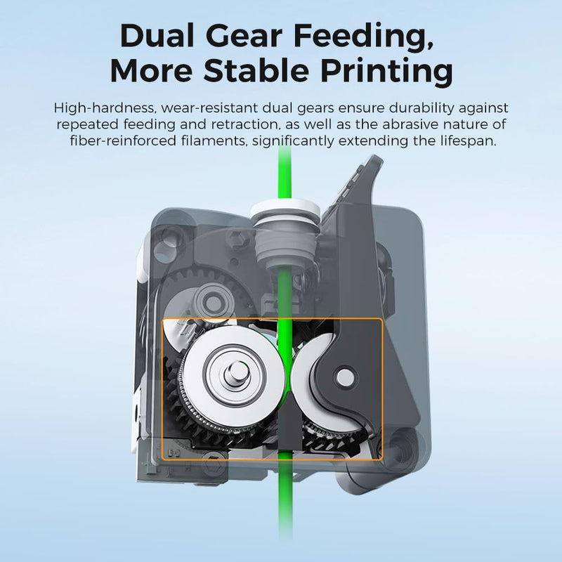 Creality Official K2 Plus Extruder Kit,Dual Gears for Smooth Feeding,Built-in Filament Break Sensor,High Torque Extrusion,Force up to 80N for Creality K2 Plus/K2/K2 Pro 3D Printer Extruder Kit for K2 Plus