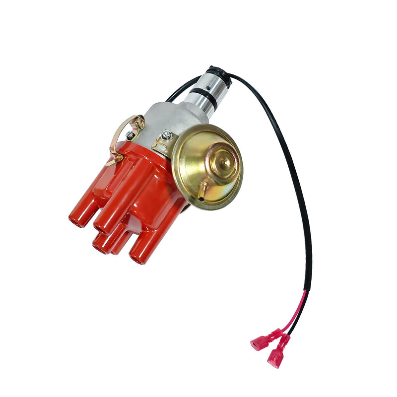034 Vacuum Advance Electronic Distributor Red Fits for VW Bug Bus Ghia Beetle Fastback Karmann Transporter 0231170034EL, 0231170034