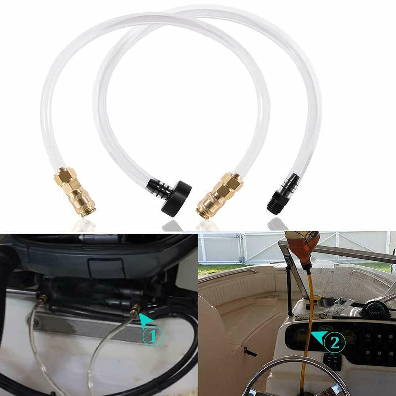 BestParts (Set of 2 Boat Bleed Kit Filler Kit Compatible with Inboard/Outboard Seastar Hydraulic Steering Systems