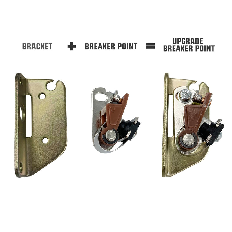 4715003S Breaker Point Fits Kohler K91-K361 Twin Series; K532/582/662; KT Series Engines Replaces OEM 47-150-03, 4715003, 4715003-S, 47-150-01, 220980