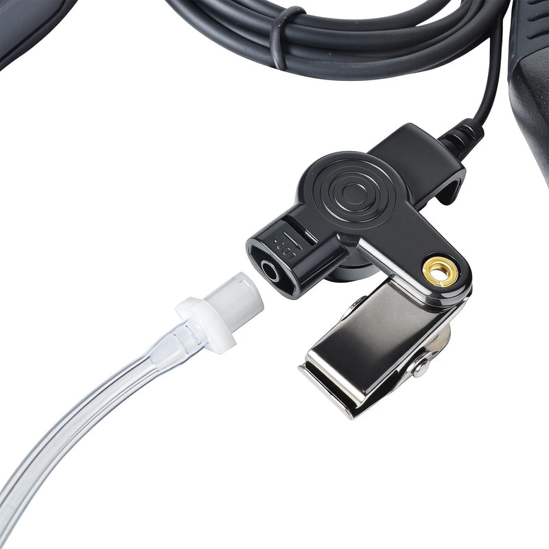 UAYESOK Earpiece for Motorola R7, APX N70 N50 N30, ION Series, MXP600 | 3-Wire, Separate Big Ptt Button and Speaker, Pro-Grade Surveillance Handheld Radio Headset