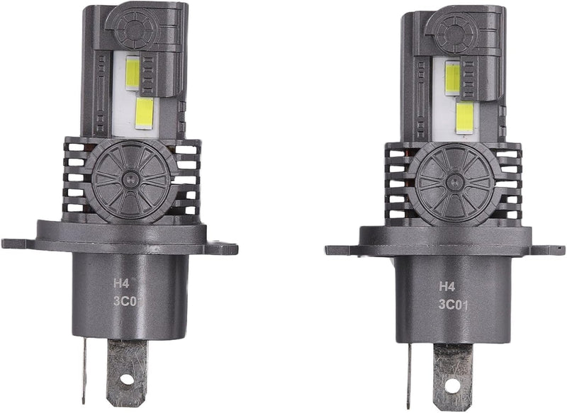 Latest H4/9003/HB2 Bulbs, 50,000LM Brightness Hi/Low Beam, 6500K Cool White, 1:1 Halogen Size Automotive Replacement H4 9003 Fog Lights, Plug-N-Play, IP68 Waterproof, Pack of 2 H4 9003 HB2