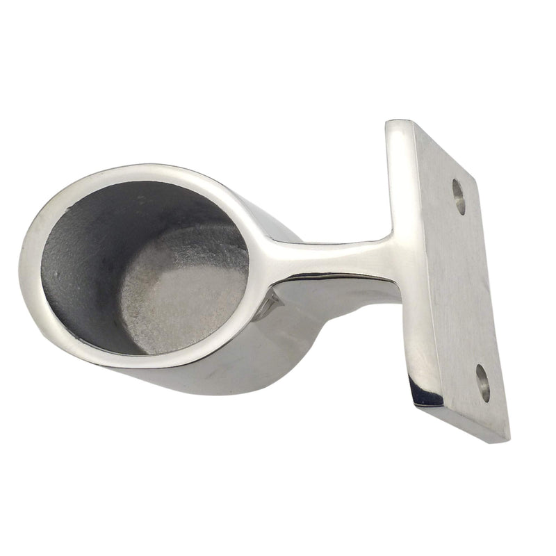 Pair Heavy Duty 316SS 60°Marine Boat Stanchion Hand Rail Fitting Left-Front for 1" Tube End For 1" tube