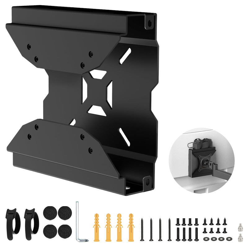 Mini PC Vesa Mount for Lenovo Connected to Monitor Arm Mount, Wall/Under Desk/VESA Mount for Lenovo ThinkCentre M910Q, M600, M700/z, M720Q, M800z, M900/x/z, M73, M710Q, M715Q Tiny PC