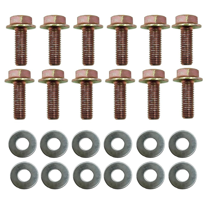 DSkoiph 12617944 Exhaust Manifold Gasket Bolts Kit Compatible with Silverado Sierra Suburban 1500 2500 HD Yukon CTS Escalade MLS LS LQ LM7 4.8L 5.3L 5.7L 6.0L 6.2L (Manifold Gaskets with Bolts) Manifold Gaskets with Bolts