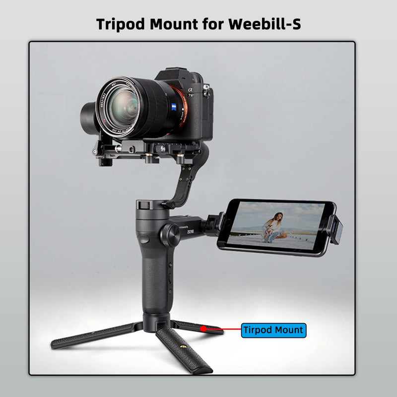 Tabletop Mini Tripod for Gimbal Stabilizer, Weebill, Crane, DJI Ronin, Camera, Webcam, Projector, Phone Holder, Osmo Mobile