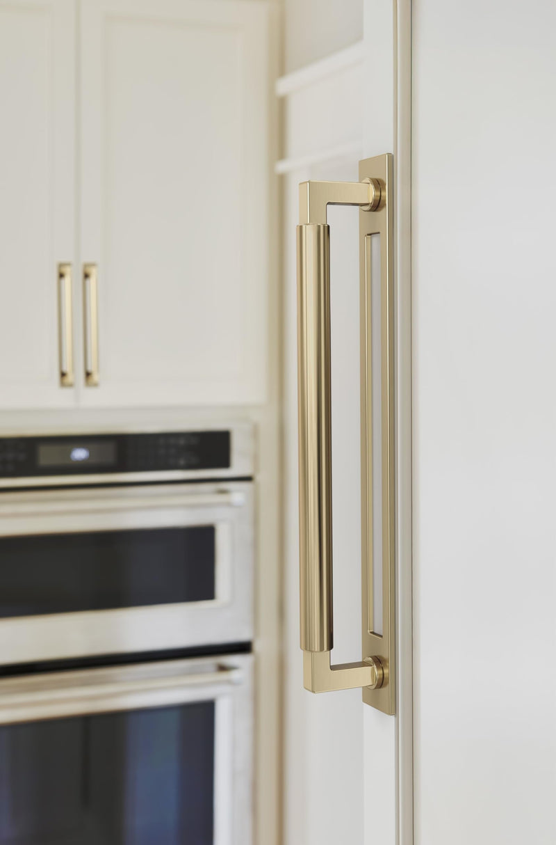 Amerock Medora 12 inch (305 mm) Center-to-Center Rectangle Golden Champagne Cabinet Pull Backplate, BP37789BBZ