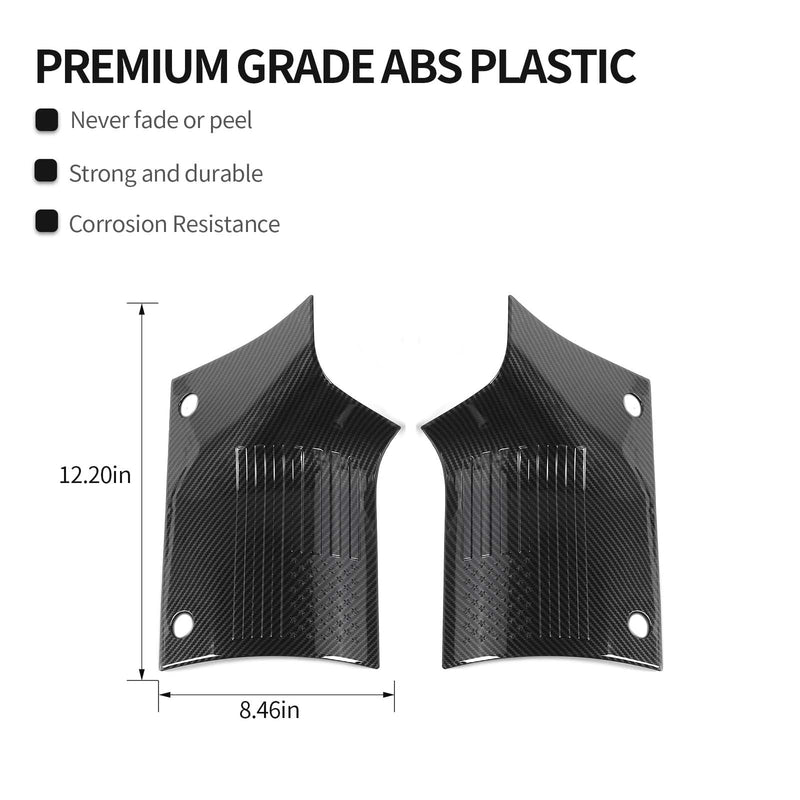 CheroCar for Jeep JL Cowl Cover Body Armor Exterior Accessories for 2018-2022 Jeep Wrangler JL JLU & Jeep Gladiator JT 2/4 Door, (Carbon Fiber)… Carbon Fiber