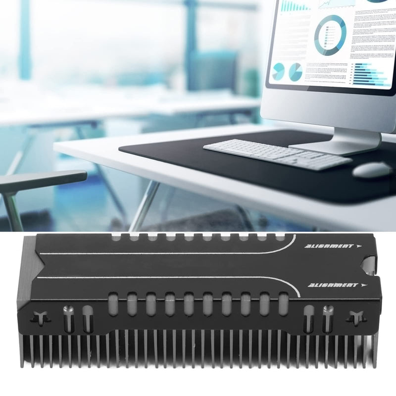 M.2 SSD Cooler with Thermal Pad for PC Office, 2280 M.2 SSD Heatsink with 38 Cooling Fins, Effective Heat Dissipation.