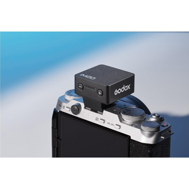GODOX iM20 Mini Flash for Camera w/Built-in Battery, Conpact & Portable GN10/470 mAh USB-C Charging & Universal Hot Shoe Compatible with Sony zve10,zv1,a7iii/Ricoh gr3,gr3x/Fujifilm f1, NOT for ZV-1F Black