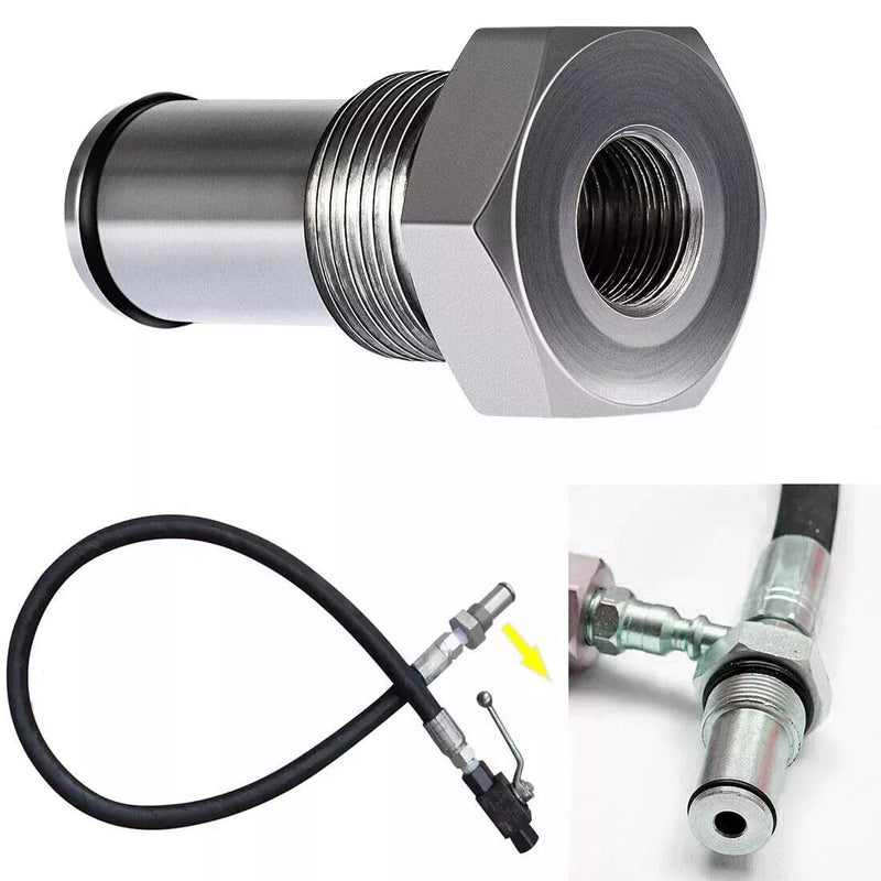 6.0 IPR Valve Socket & Oil Rail Adapters Kit & 6.0 High Pressure Oil Pump IPR Valve Air Test Fitting Tool with Seal Kit, Fits for Ford 6.0L Powerstroke Diesel Engine, Pack of 8