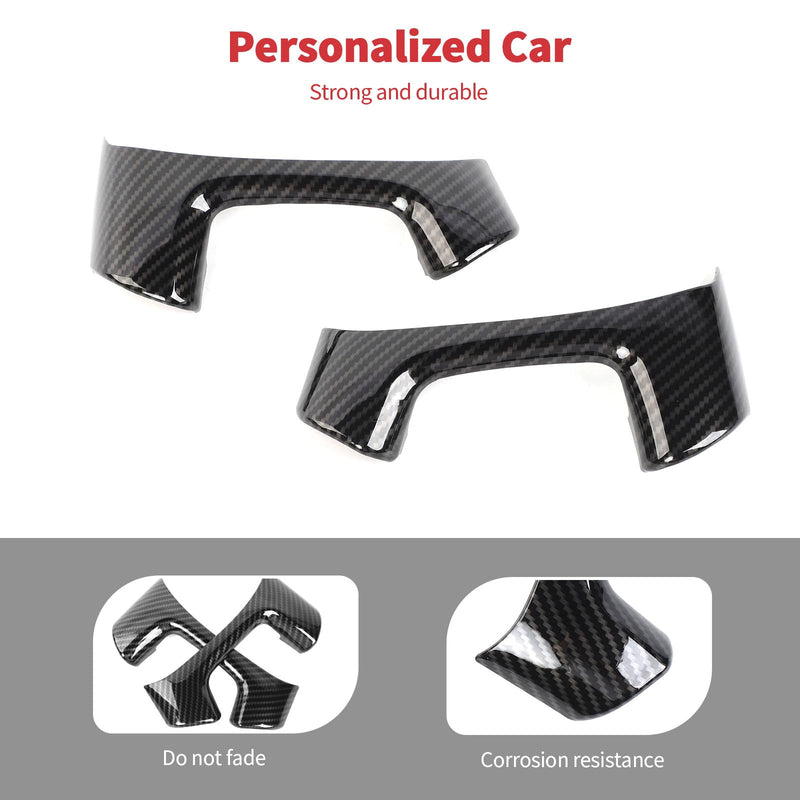 Linskip Steering Wheel Trim Covers Compatible with Avalanche/Suburban/Tahoe/Traverse/Silverado 1500 2500HD 3500HD & Yukon/Sierra & Cadillac Escalade 2007-2013, Interior Accessories Carbon Fiber Carbon Fiber Black