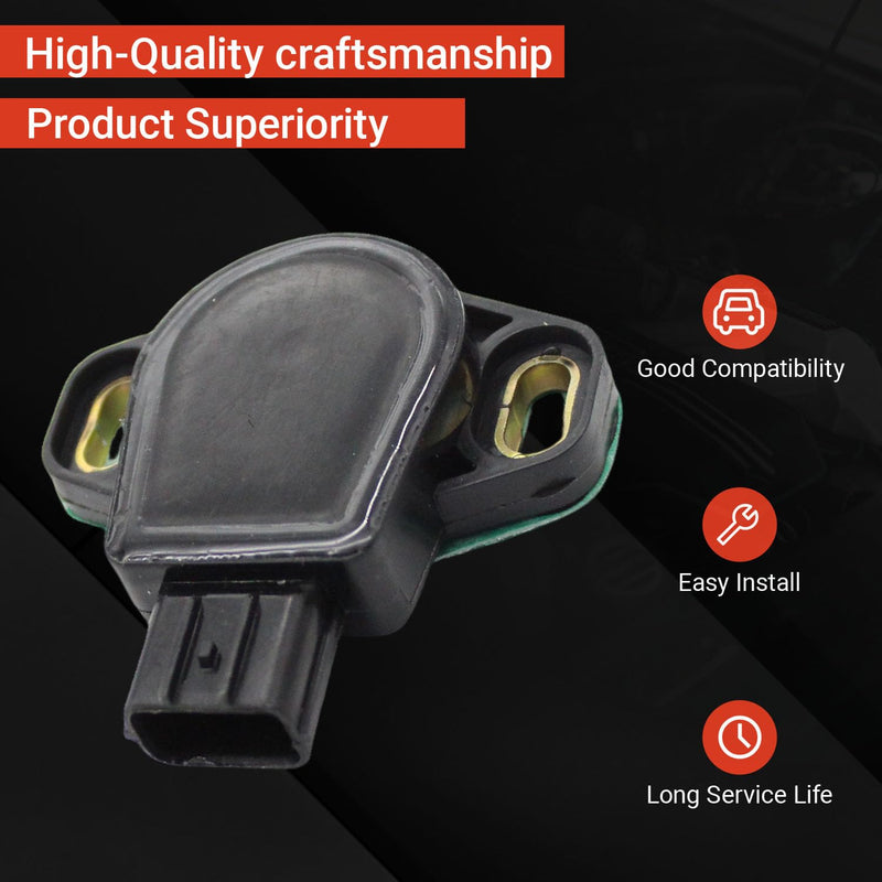 Throttle Position Sensor 16402REJW01 Compatible with Honda CR-V 2002-2006 Element 2003-2006 Accord 2003-2005 Acura RSX 2002-2006 Replaces 16402REJ003 16402PWA003 HAJT6HRK TPR101