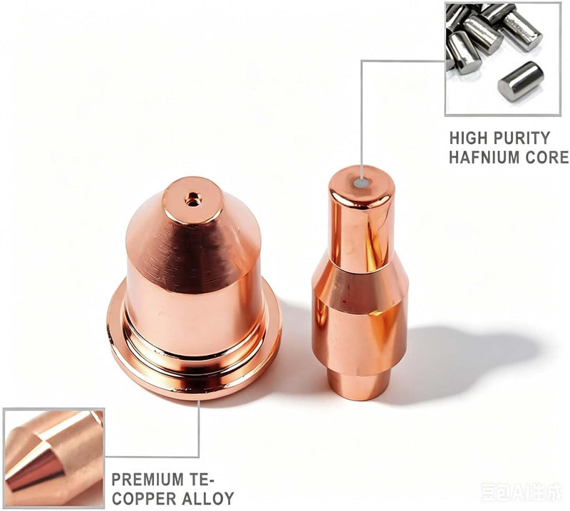 Plasma Cutter Consumable Kit for Harbor Freight Titanium 45,Tips&Electrode 56811 56255,45Amp (10Tips+10Electrodes,PK-20) 56811+56255