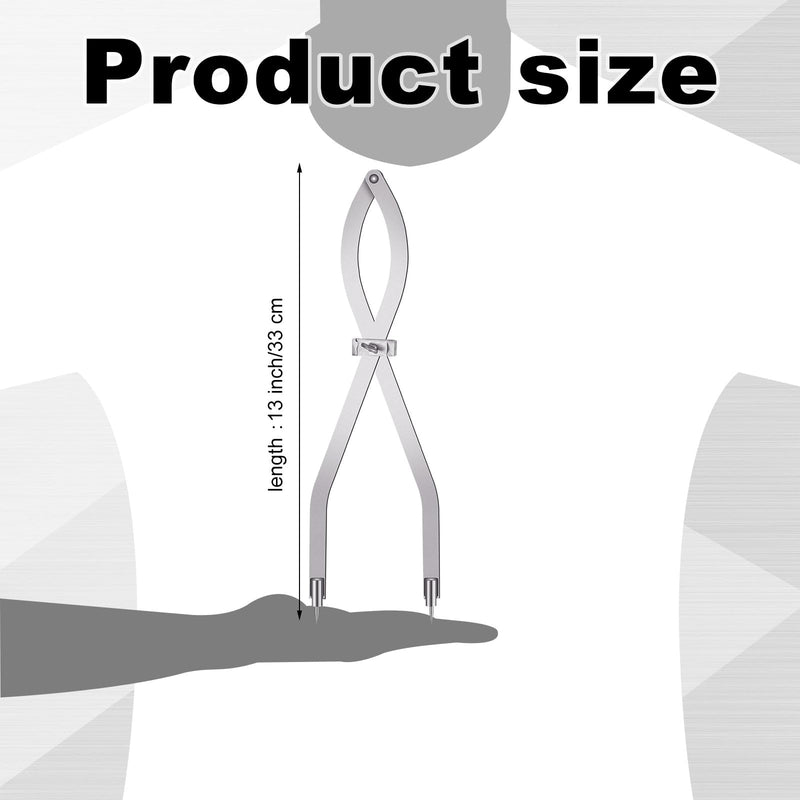 Dunzoom Radius Divider Tool - 24 Inch Insulation Tools Metalworking Drawing Woodworking Scribers Resharpenable and Replaced Points for Normal Sheet Metal Fabrication Layout Divider(2 Pcs) 2