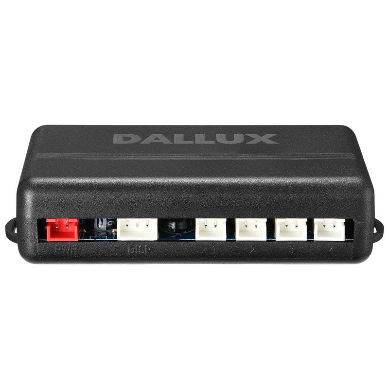 DALLUX LED Display Parking Sensor,Car Reverse Backup Radar System,LED Display+Buzzer Alert+4 Black Color Parking sensors for Universal Auto Vehicle