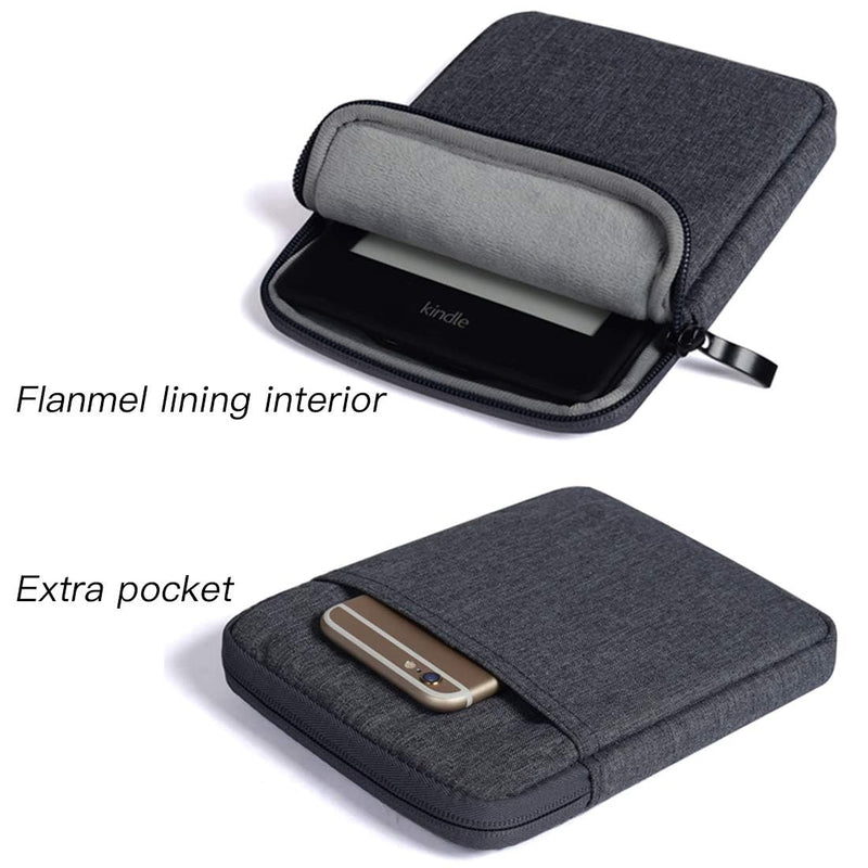 Ereader for Sleeve Case Bag for 6-7 inch Ereader Tablet Protective Cover Pouch Dark Gray