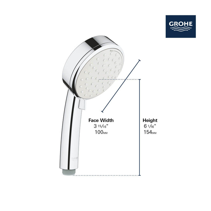 Grohe Tempesta Cosmopolitan 100 HAND SHOWER - 2 SPRAYS StarLight Chrome