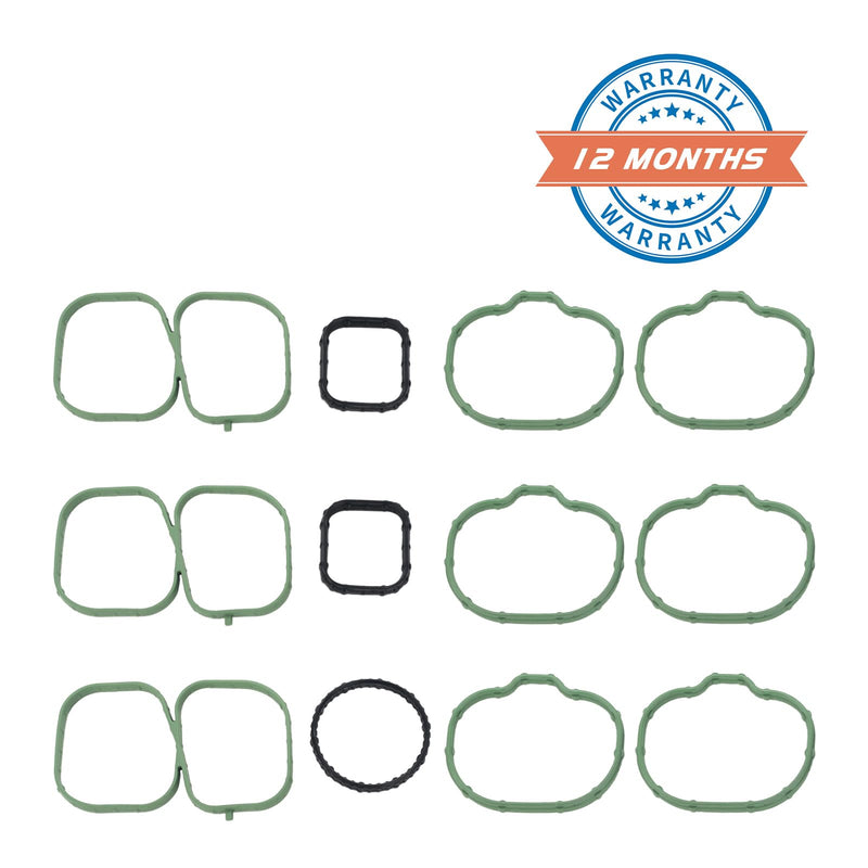 ZONFANT Intake Manifold Gasket Set Compatible with 2007-2012 Ford Edge Flex Fusion Taurus Taurus X, 2007-2015 Mazda 6 CX-9, 2007-2012 Lincoln MKS MKT MKX MKZ, 2008-2009 Mercury Sable, Replace#MS97118