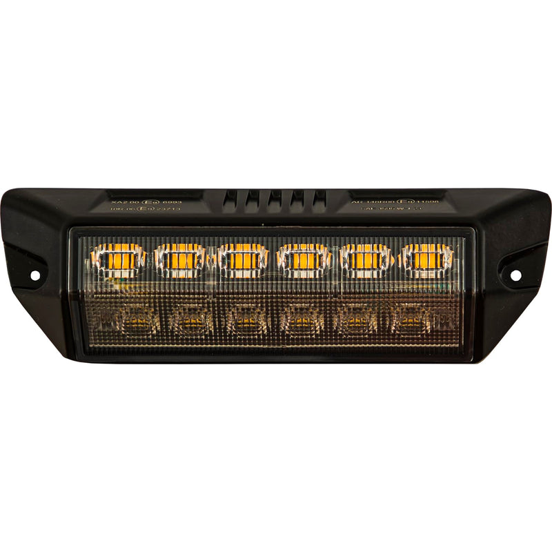 Buyers Products 1492245 Combination LED Scene Light W/Amber Strobe & Clear Flood, Blunt Cut Connection, Two Lights in One, Emergency Vehicle Lights