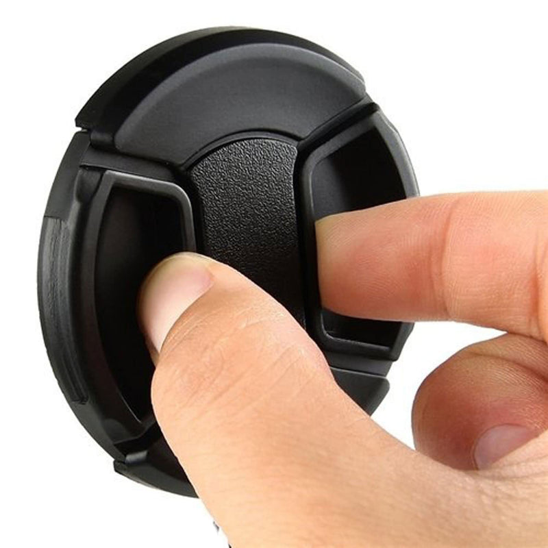 (5 Pcs Bundle) 82MM Front Lens Filter Snap On Pinch Cap, 82 mm Protector Cover for DSLR SLR Camera Lense