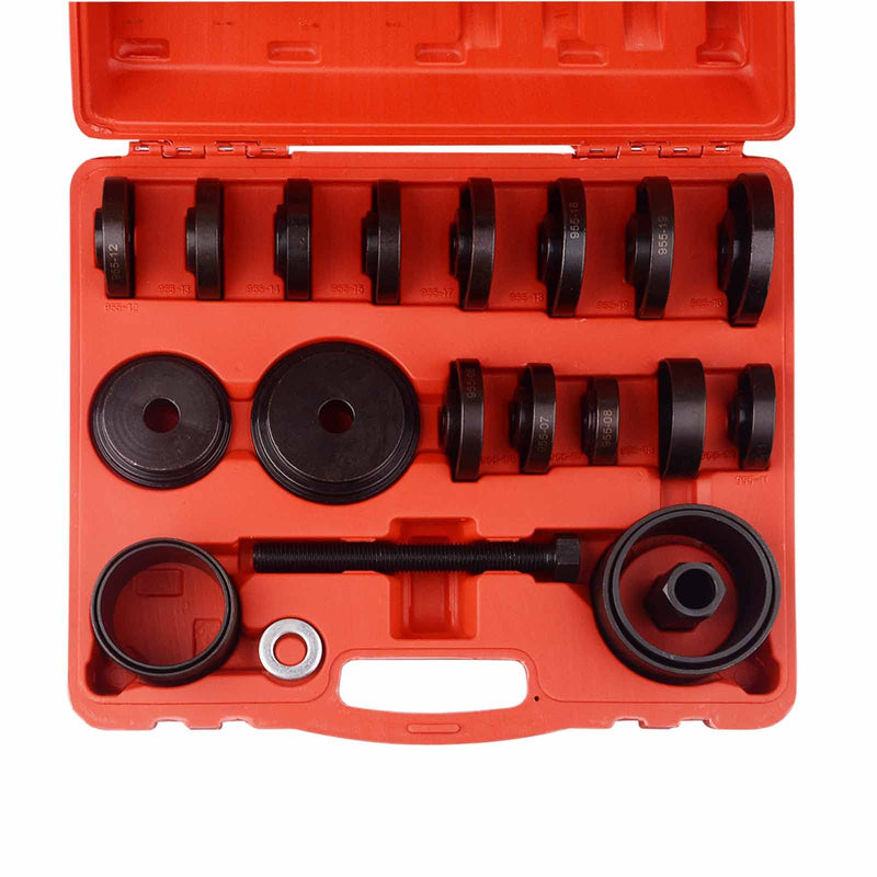 23pcs FWD Front Wheel Drive Bearing Removal Tool, Wheel Bearing Press Kit Bearing Adapters Bearing Installer Tool