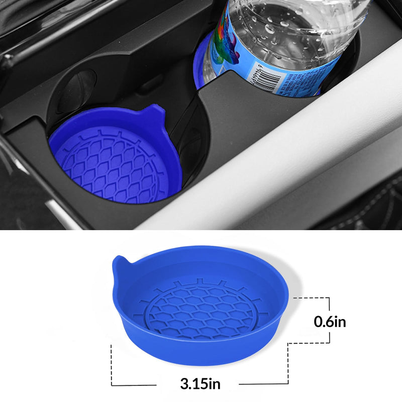 Car Steering Wheel Cover, 3 Piece Bright Carbon Fiber Steering Wheel Covers, Non-Slip Steering Wheel Cover Protector, Great Grip, Universal Car Accessories Decoration for 14.5-15 inch (Blue) Blue Standard Size[14"1/2-15"]